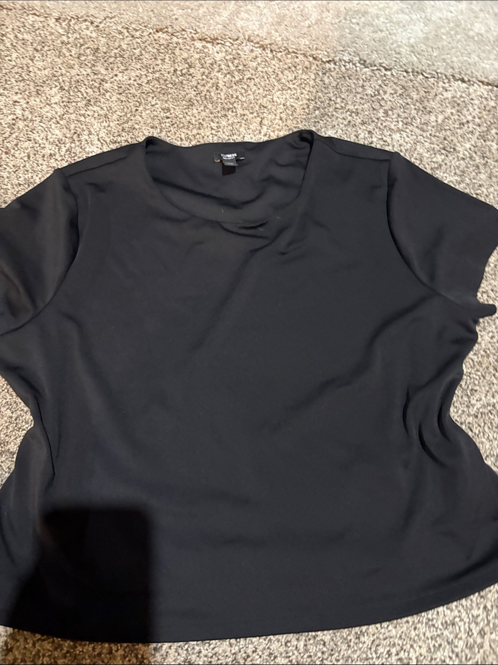 Express Black Short Sleeve Crew Neck Tee